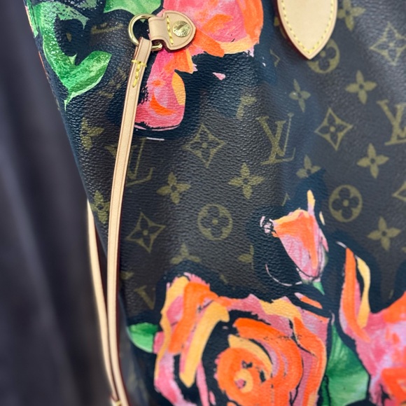Stephen Spouse Limited edition Neverfull MM Roses new vanchetta replaced by LV - Picture 7 of 17